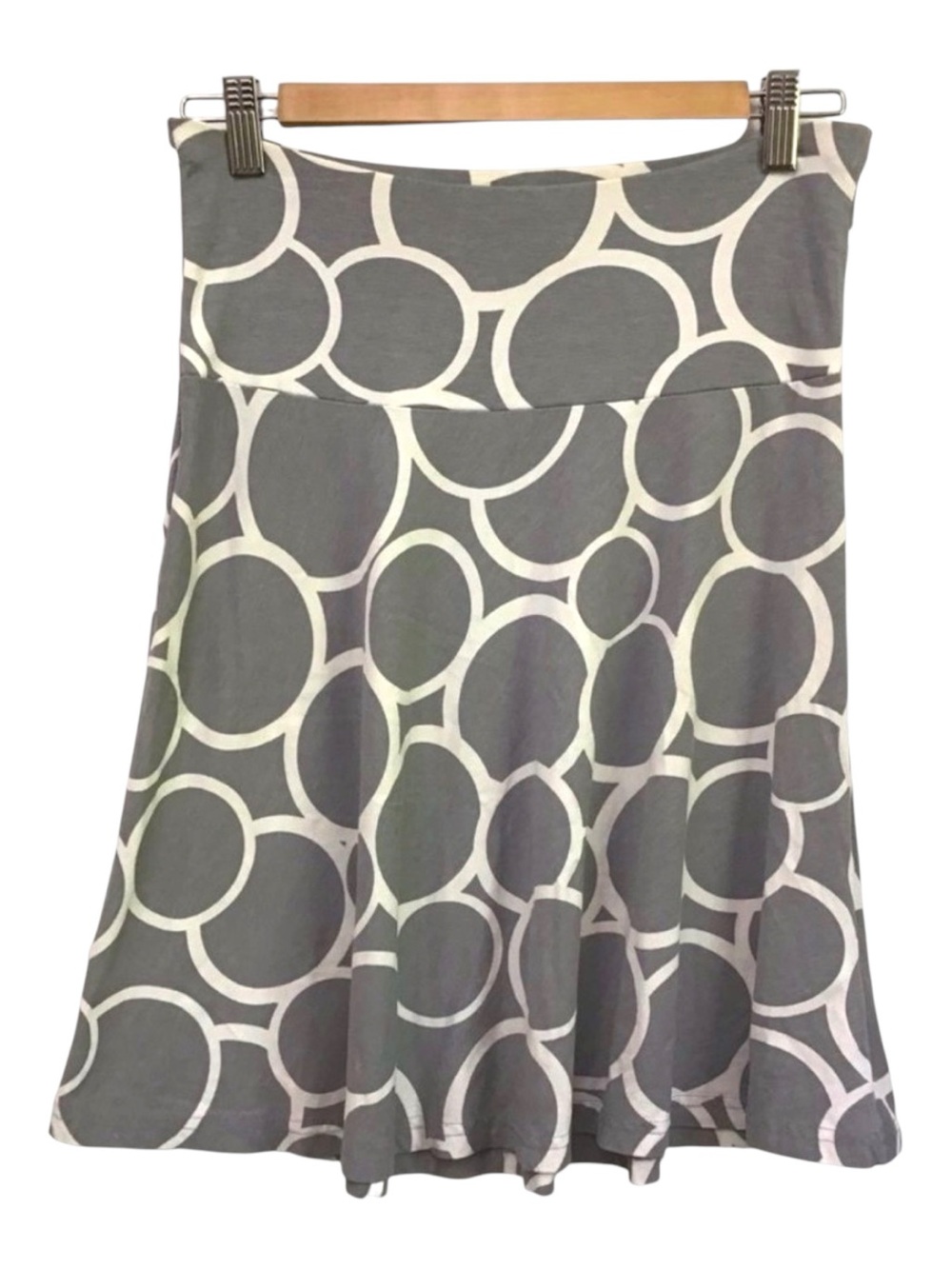H&m grey white jersey skirt size 4